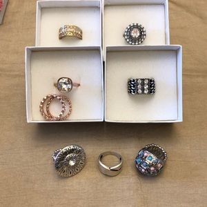 Premier Designs 9 rings in lot